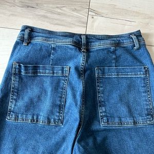 Zara high waisted marine straight Jeans size 12